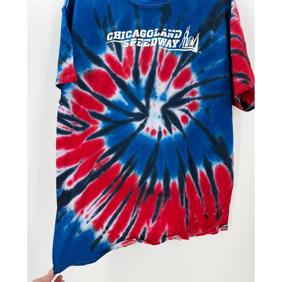 Chicagoland Spedway Tie Dye Shirt Nascar Men's Size XL New Tee - Picture 6 of 7